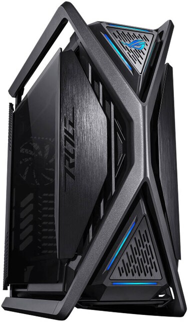 ASUS ROG Hyperion GR701 BTF Edition E-ATX Case, Tempered Glass, 4x 140mm Fans, 420mm Radiator Support, ARGB, Fast Charging, Black   90DC00F0-B39020