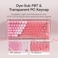 EPOMAKER DuoChrome Keycaps Set 150 Keys Cherry Profile Shine Through PBT+PC Dye-sub 65% 75% TKL 96% Full Size Custom Keyboard Keycaps Set for Mechanical Gaming Keyboard (Pink)