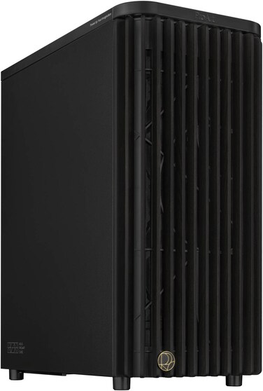 ASUS ProArt PA401 Wood Edition Mid Tower Case, 2x 160mm Fans, 240mm Radiator Support, Metal Panel, Black   90DC00M0-B39010