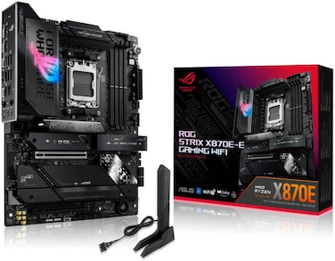 ASUS ROG STRIX X870E-E GAMING WIFI AM5 DDR5 Motherboard, Wi-Fi 7, AI Overclock, 2x USB4, PCIe Gen 5   90MB1IB0-M0EAY0