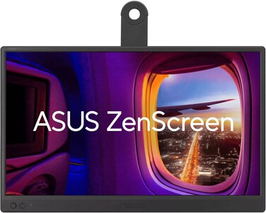 ASUS ZenScreen MB169CK 15.6&Prime; Portable FHD IPS Monitor &ndash; Slim Design, USB-C Connectivity, Eye-Care Technology