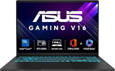 ASUS Gaming V16 V3607VU (2025) 14th Gen,Intel Core 5 210H Gaming Laptop RTX 4050-6GB 16GB RAM - 512GB SSD 16'' 144Hz Windows 11 Home M365*/Office Home 2024, Matte Black
