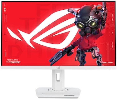 ASUS ROG Strix XG27UCG-W 27" 4K UHD White Gaming Monitor, 160Hz, OLED, 0.03ms, G-Sync Compatible, 99% DCI-P3, HDR10, USB-C 90W, Ergonomic Stand