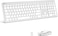 iClever GK08 Wireless Keyboard and Mouse Combo - Full-Size Ergonomic Keyboard with Number Pad, 2.4G USB, Quiet Click, 3-Level DPI, Rechargeable, Slim Design for Windows/Mac, Silver
