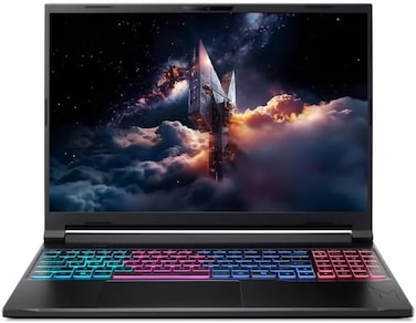 Acer Nitro 16 Gaming Laptop, 16" WQXGA IPS 180Hz Display, Intel Core 9 270H CPU, 16GB DDR5 RAM, 1TB SSD, NVIDIA GeForce RTX 5070 8GB, RGB Keyboard, Win 11, Black