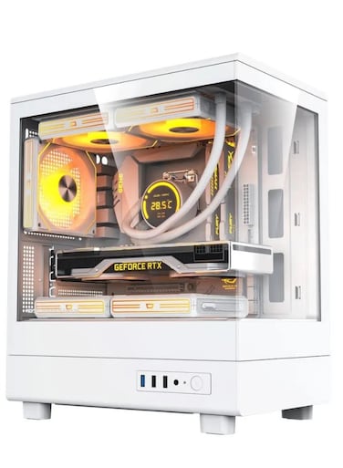 Powerfull Gaming Desktop Intel i5 12th Gen ASUS RTX3050 16GB RGB RAM,500GB NVMe SSD Truenort 240 CPU Liquid Cooler