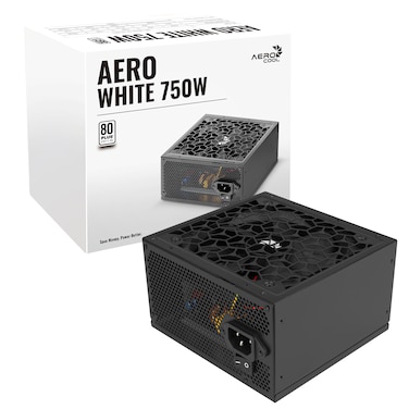 AERO WHITE 750W Power Supply   ATX 3.1 Compatible   80 PLUS 230V EU White Certified   Active PFC   DC-to-DC Conversion   Silent 12cm Fan   Japanese 105°C Capacitors   Multi-Protection System
