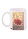 Flower Printed Coffee Mug White/Pink/Gold 11ounce