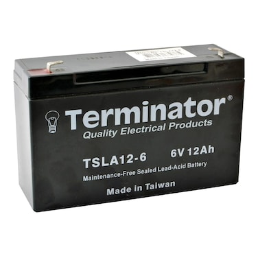 Terminator SLA Battery 6V-12Ah  (Taiwan)