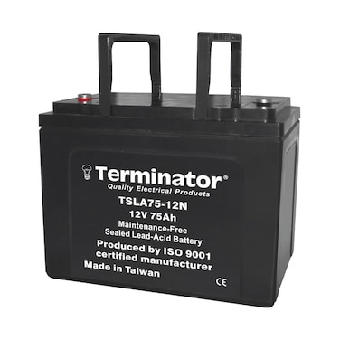 Sealed Lead Acid Battery 12V 75Ah, F16 Terminal &ndash; Maintenance-Free Rechargeable Power Supply