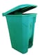 45L Green Step Trash Bin &acirc;&euro;&ldquo; Matte Finish Plastic, Hands-Free Pedal Waste Bin For Kitchens, Bathrooms &amp; Communal Spaces