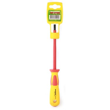 Terminator Screw Driver Slotted 5.5*125mm (-) With Comfort Grip Rubber Handle (Taiwan)