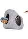 Ameliade Aquarium Decorations Cave Betta Fish Tank Accessories Rock Cave Decor for Shrimp Cichlid Hiding Breeding Small Fish Bowl Hide Decoration Betta Toys Hideout Stones House（Medium）