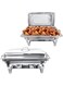 JINDUN Dorany 1PCS Chafing Dish Buffet Set (1 Pack) Chafers 8QT Buffet Servers and Warmers, Chaffing Servers with Covers, Catering, Chafer, Folding Stand, Food Warmer for Parties Buffets (1PCS)