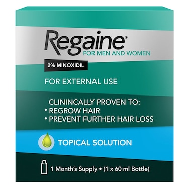 Regaine 2% For Men &amp; Women Topical Hair Regrowth Solution 60ml