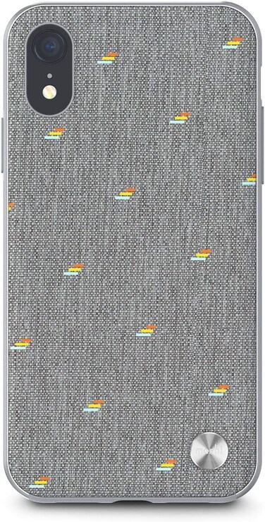 جراب موشي فيستا النحيف الصلب لهاتف iPhone XR 6.1 - رمادي حُبيبي