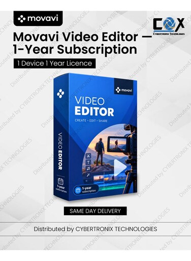 Movavi Video Editor   1 Device for 1 Year   Digital License