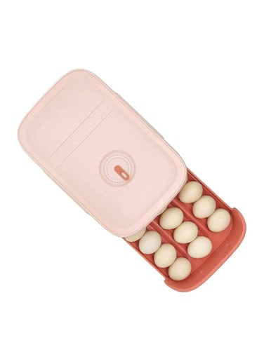 Drawer Design Egg Storage Box Pink