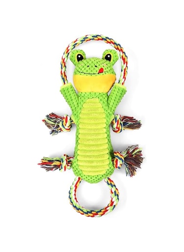 Letsmeet Dog Squeak Toys Plush Dog Toy with Crinkle Paper and Ropes - Small Puppy Toys Interactive Dog Toys for Small, Medium, Large Dogs
