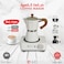 DLC Electric Moka Coffee Maker, 300ml Capacity, White - DLC-7336W