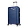 Eminent Hard Case Medium Checked Travel Bag Luggage Trolley Polypropylene Lightweight Suitcase 4 Quiet Double Spinner Wheels With Tsa Lock B0011 Dark Blue