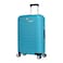 Eminent Hard Case Medium Checked Travel Bag Luggage Trolley Polypropylene Lightweight Suitcase 4 Quiet Double Spinner Wheels With Tsa Lock B0011 Light Blue