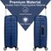 Eminent Hard Case Large Checked Travel Bag Luggage Trolley Polypropylene Lightweight Suitcase 4 Quiet Double Spinner Wheels With Tsa Lock B0011 Dark Blue