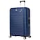 Eminent Hard Case Large Checked Travel Bag Luggage Trolley Polypropylene Lightweight Suitcase 4 Quiet Double Spinner Wheels With Tsa Lock B0011 Dark Blue