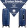 Eminent Hard Case Suitcase Trolley Luggage Set of 3 Polypropylene Lightweight Travel Bag 4 Quiet Double Spinner Wheels With Tsa Lock B0011 Dark Blue