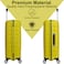 Eminent Hard Case Suitcase Trolley Luggage Set of 3 Polypropylene Lightweight Travel Bag 4 Quiet Double Spinner Wheels With Tsa Lock B0011 Chartreuse
