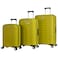 Eminent Hard Case Suitcase Trolley Luggage Set of 3 Polypropylene Lightweight Travel Bag 4 Quiet Double Spinner Wheels With Tsa Lock B0011 Chartreuse