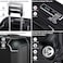 Eminent Hard Case Cabin Travel Bag Luggage Trolley Polypropylene Lightweight 4 Quiet Double Spinner Wheels Suitcase With TSA Lock B0002 Black