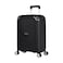 Eminent Hard Case Cabin Travel Bag Luggage Trolley Polypropylene Lightweight 4 Quiet Double Spinner Wheels Suitcase With TSA Lock B0002 Black