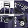 Eminent Hard Case Medium Checked Travel Bag Luggage Trolley Polypropylene Lightweight 4 Quiet Double Spinner Wheels Suitcase With TSA Lock B0002 Purple