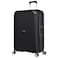 Eminent Hard Case Large Checked Travel Bag Luggage Trolley Polypropylene Lightweight 4 Quiet Double Spinner Wheels Suitcase With TSA Lock B0002 Black