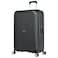 Eminent Hard Case Large Checked Travel Bag Luggage Trolley Polypropylene Lightweight 4 Quiet Double Spinner Wheels Suitcase With TSA Lock B0002 Gray