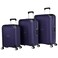 Eminent Hard Case Suitcase Trolley Luggage Set of 3 Polypropylene Lightweight 4 Quiet Double Spinner Wheels Travel Bags With TSA Lock B0002 Purple