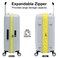 Eminent Hardcase Checked Luggage Bag 24-inch Unisex PP Luggage Trolley Expandable 4 Double Spinner Medium Travel Suitcase with TSA Lock and Safe Zippers, B0013