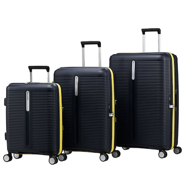Eminent Hardcase 3-Pieces Set Travel Bags Unisex PP Luggage Trolley Lightweight Expandable 4 Double Spinner Wheel Travel Suitcases with TSA Lock and Safe Zippers, B0013