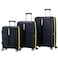Eminent Hardcase 3-Pieces Set Travel Bags Unisex PP Luggage Trolley Lightweight Expandable 4 Double Spinner Wheel Travel Suitcases with TSA Lock and Safe Zippers, B0013