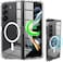 Samsung Galaxy Z Fold 6 Clear Case, MagSafe Compatible, Transparent Shockproof, Yellowing Resistant, Magnetic Phone Case (Magsafe Clear)