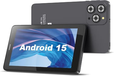C idea 7" Smart Tablet,Tablet Android 15,8GB RAM+256GB ROM/ 512GB Expandable Tableta,1024 * 600 IPS 7'' HD Touch Screen, 8MP Camera, WiFi, Game, Bluetooth, CM517 Black