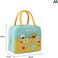 Mobcos Teisure Time Sky Blue Large Capacity Insulated Lunch Bag   Waterproof &amp; Stain-Resistant Meal Tote with Advanced Temperature Retention   Durable Polyester Lunch Bag for Office &amp; School