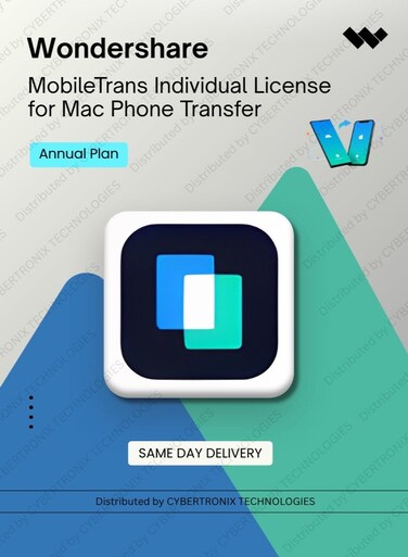 Wondershare MobileTrans Individual License for Mac Phone Transfer   Annual Plan   Digital License   Same Day Delivery