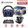 Flashfire Suzuka F111 Racing Wheel Set with Clutch Pedals & H-Shifter for PC/Console Driving Sims, Realistic Manual Gear Control, Steering Feedback, Plug & Play Setup for Racing Games