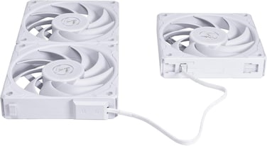 PWM 120mm 2600RPM (1pcs) with controller/extension cable 28mm thickness-White
