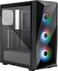 Cooler Master CMP 520 PC Case - Mid-Tower ATX Chassis with Mesh Geode Front Intake, 3 x 120mm ARGB Fans, Tempered Glass Side Panel, Versatile Cooling &amp; Component Support, Breathable PSU Shrou