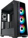 Cooler Master MasterBox 520 PC Case &ndash; Mid-Tower ATX Chassis, 4 x Pre-Installed Fans (Front &amp; Rear), Multiple Airflow Configurations, Tempered Glass Front &amp; Side Panel, ARGB Controller - Black
