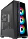 Cooler Master MasterBox 520 PC Case &ndash; Mid-Tower ATX Chassis, 4 x Pre-Installed Fans (Front &amp; Rear), Multiple Airflow Configurations, Tempered Glass Front &amp; Side Panel, ARGB Controller - Black