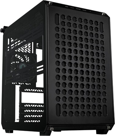 Cooler Master Qube 500 Flatpack - Mid-Tower ATX PC Case, Fully Modular, 1 x 120 mm Pre-installed SF Black Rear Fan, Vertical GPU Mount, Supports EATX Motherboard &amp; Dual 280 mm Radiators - Black